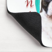 Boston Terrier Santa Paws Mousepad (Ecke)
