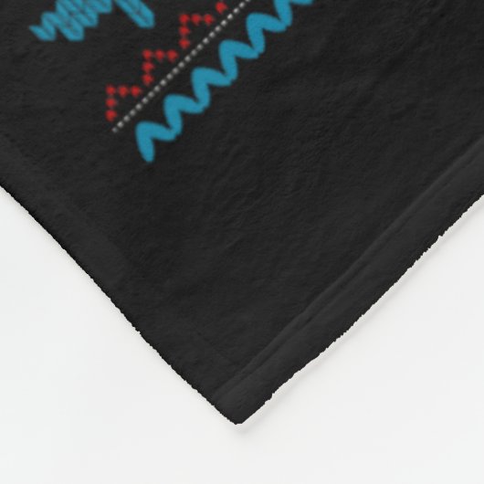 Boston Terrier Santa Xmas Tree Lights Bostie Ugly Fleecedecke (Ecke)