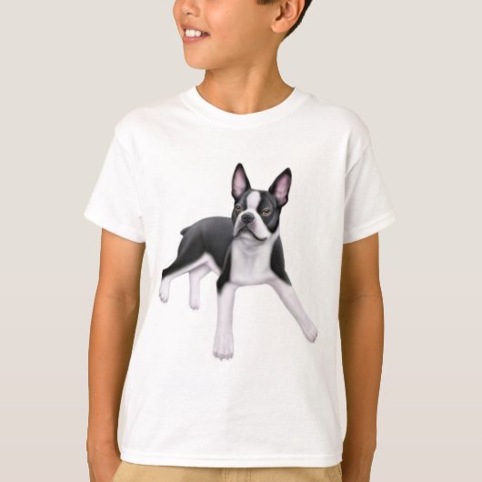 Boston-Terrier scherzt T - Shirt (Vorderseite)