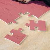 Boston Terrier schicker Valentinstag-Monokel Puzzle (Seite)