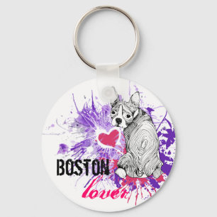 Boston Terrier Schlüsselanhänger