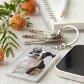 Boston Terrier Schlüsselanhänger (Vorderseite rechts)