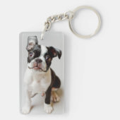 Boston Terrier Schlüsselanhänger (Rückseite)
