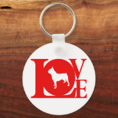 Boston Terrier Schlüsselanhänger (Vorderseite)