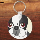 Boston Terrier Schlüsselanhänger (Vorderseite)