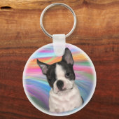 Boston Terrier Schlüsselanhänger (Vorderseite)