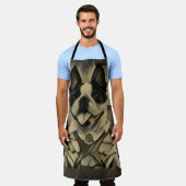 Boston Terrier Schürze (Getragen)