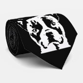 Boston-Terrier-schwarze u. weiße Krawatte (Gerollt)