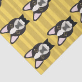 Boston Terrier Seidenpapier (Detail)
