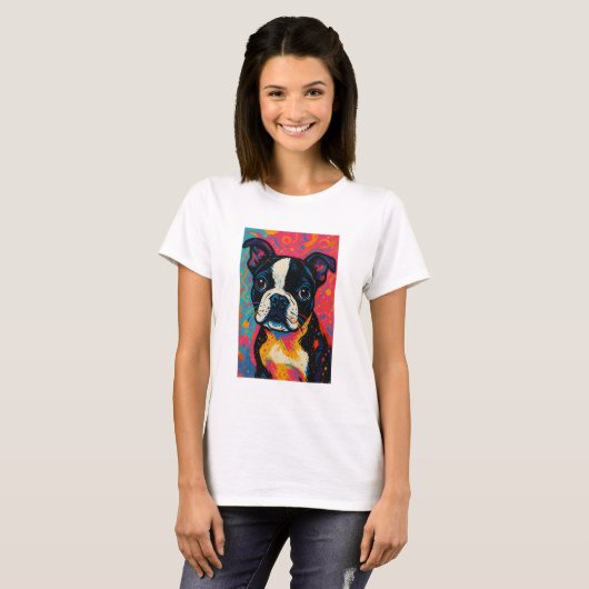 Boston Terrier Shirt (Vorne ganz)