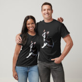 Boston Terrier Side Sit T-Shirt (Unisex)