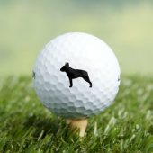 Boston Terrier Silhouette Golfball (Insitu T-Shirt)