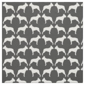 Boston-Terrier-Silhouette-Muster Stoff (Muster)