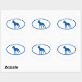 Boston Terrier Silhouette Sticker (Blatt)
