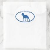 Boston Terrier Silhouette Sticker (Tasche)