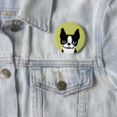 Boston Terrier Smile Button (Beispiel)
