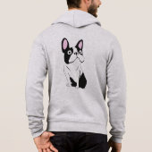 Boston Terrier Smoking Hoodie (Rückseite)