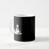 Boston Terrier Snowman Christmas Tree Xmas Womens Kaffeetasse (Vorderseite Links)