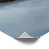 Boston Terrier Snowy Sleigh Weihnachtsdekor Poster (Ecke)