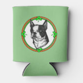 Boston Terrier St. Patricks Day Dosenkühler (Vorderseite)