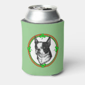 Boston Terrier St. Patricks Day Dosenkühler (Kanne Rückseite)