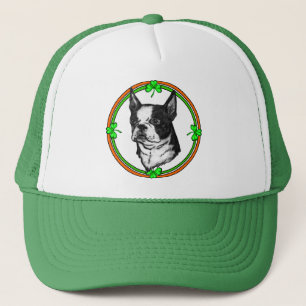 Boston Terrier St Patrick's Day Truckerkappe