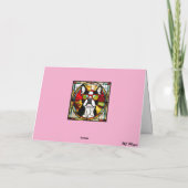 Boston Terrier Stains Glass Karte (Rückseite)