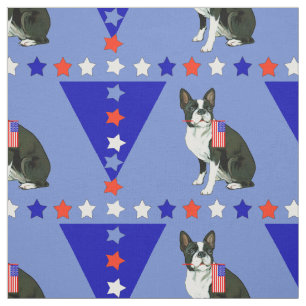 Boston Terrier Stars Stoff