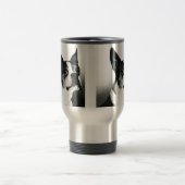 Boston Terrier Steel Tasse - "Boston Style" (Mittel)