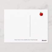 Boston Terrier Stehend Postkarte (Rückseite)