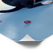 Boston Terrier Sternengucker-Weihnachten Poster (Ecke)