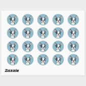 Boston Terrier Sticker (Blatt)