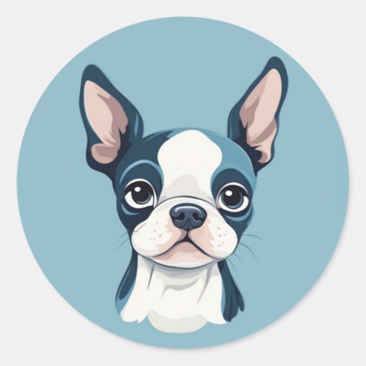 Boston Terrier Sticker (Vorderseite)