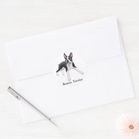 Boston Terrier Sticker (Umschlag)