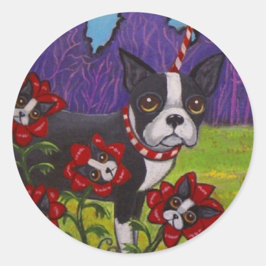 Boston Terrier Sticker (Vorderseite)