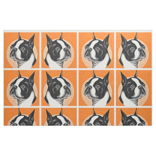 Boston Terrier Stoff (Fat Quarter (45,7 x 55,9 cm))