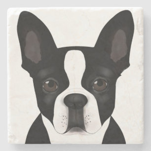 Boston Terrier Stone Untersetzer