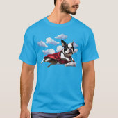 Boston Terrier Super Hero T - Shirt (Vorderseite)