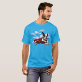 Boston Terrier Super Hero T - Shirt (Vorne ganz)