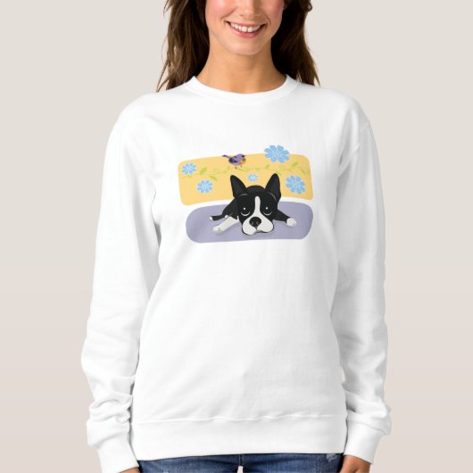 Boston Terrier Sweatshirt (Vorderseite)