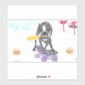 Boston Terrier Sweet Dream Aufkleber (Blatt)