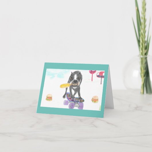 Boston Terrier Sweet Dream Dankeskarte (Vorderseite)