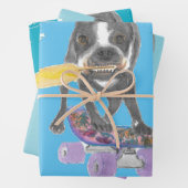 Boston Terrier Sweet Dream Wrapping Paper Sheets Geschenkpapier Set (Beispiel)