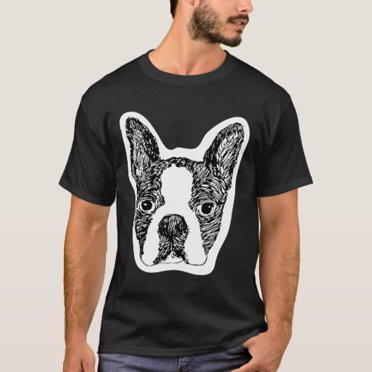Boston Terrier T-Shirt (Vorderseite)