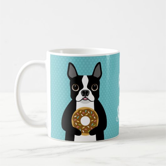 Boston Terrier Tasse (Links)