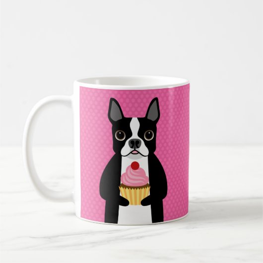 Boston Terrier Tasse (Links)