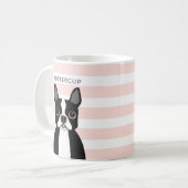 Boston Terrier Tasse (Vorderseite Links)