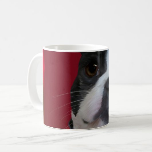 Boston Terrier Tasse (Vorderseite Links)