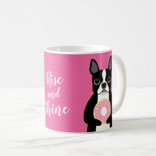 Boston Terrier Tasse (VorderseiteRechts)