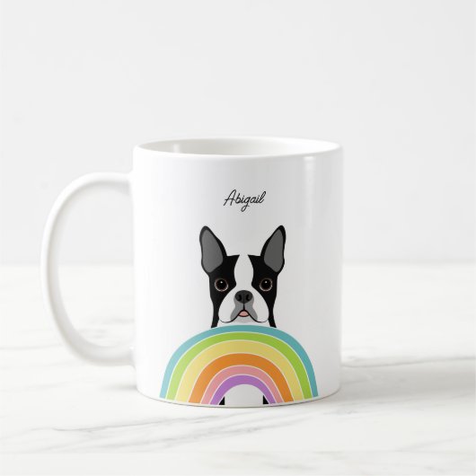 Boston Terrier Tasse (Links)